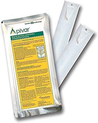 Mann Lake DC799 Mite Treatment, 10 Strips, Brown