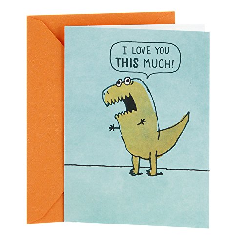 Hallmark Shoebox Funny Love Card, Anniversary Card, or Birthday Card (T Rex Arms)