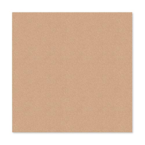 U Brands Square Cork Bulletin Board, 14 x 14 Inches, Frameless, Natural, Push Pins Included (463U00-04), Assorted Colors