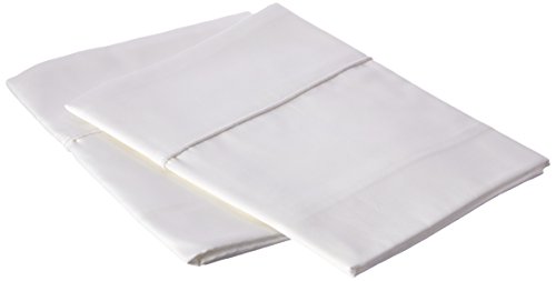 Book Cover 2- PACK Oversize Pillow Case. King Size Extra Large. Fits Even The Fluffiest Pillows including The Pancake Pillow. Sleeve Style. Extra Tall Pillowcase. Luxury 100% Cotton. 300 Thread Count.