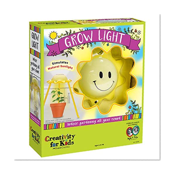 Book Cover Creativity for Kids GROW Light Kit - LED Grow Light, Mimics Natural Sunlight