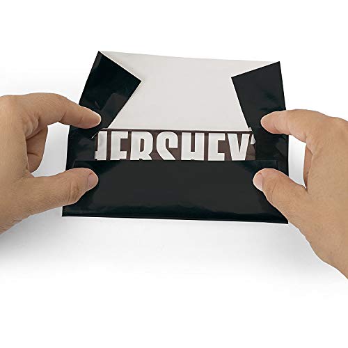 Foil Wrapper 'BLACK 6 X 7.5 For Hershey Bar Over Wrap by Foilman