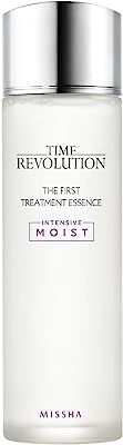 Book Cover Missha Time Revolution The First Treatment Essence Intensive Moist - Kbeauty concentrated essence with moisturizing antioxidants to moisturize & refine - Amazon QR Code Verified for Authenticity