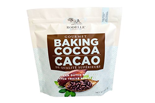 Rodelle Dutch Processed Gourmet Baking Cocoa Powder, 25 Oz, Resealable Bag, Rich Flavor, Dark Finish