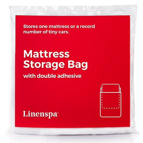 Linenspa Mattress Bag for Moving - Mattress Storage Bag with Double Adhesive Closure, Heavy Duty, Twin XL