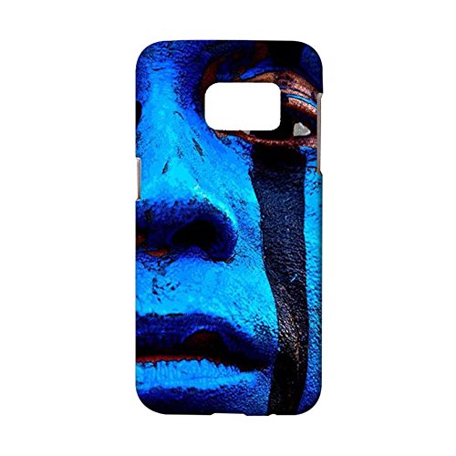 Blue Phone Case Samsung Galaxy S7 Shell Cover Painted Part Pattern Hard 3D Phone Case for Samsung Galaxy S7