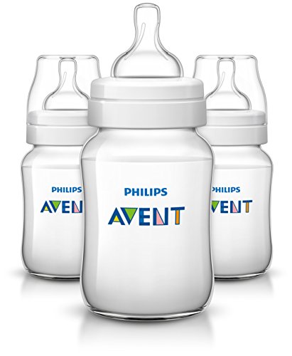 Book Cover Philips Avent Anti-colic Baby Bottles Clear, 9oz 3 Piece