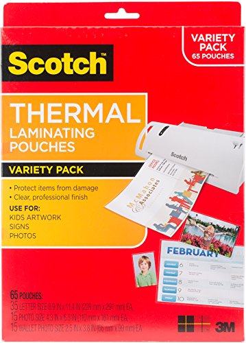 Book Cover 3M 65 Variety-Thermal Pouches Laminator (TP-8000-VP)