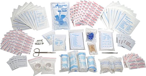 Book Cover First Aid Kit Refill - 200 Piece - Extra Replacement Supplies for First Aid Kits, Loose Packed Restock Supply Pack