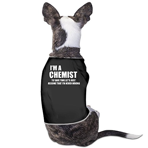 YRROWN Chemist Funny Chemistry Dog Coats