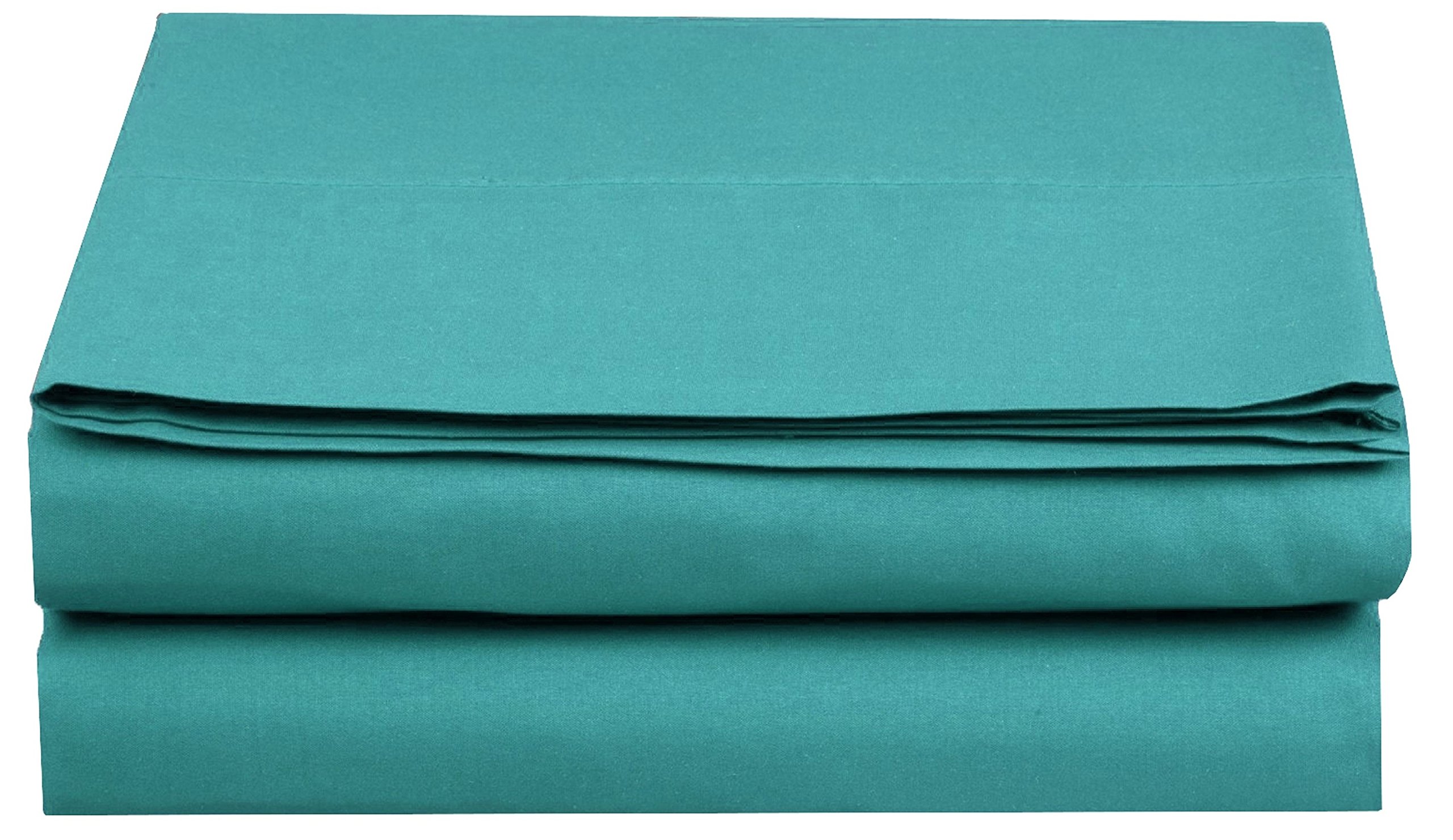 Book Cover Luxury Fitted Sheet on Amazon Elegant Comfort Wrinkle-Free 1500 Thread Count Egyptian Quality 1-Piece Fitted Sheet, Queen Size, Turquoise