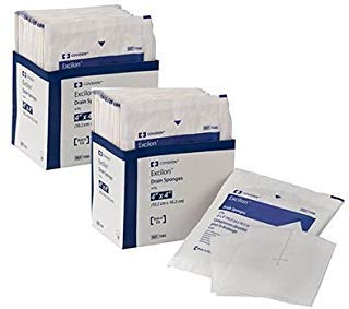 Covidien 7086 Excilon Drain Sponge, Sterile 2's in Peel-Back Package, 4" x 4", 6-ply (Pack of 50) (2)