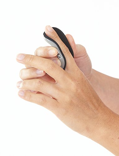 Neo G Finger Splint, Easy-Fit - Support for Trigger Finger, Mallet Finger, Baseball Finger, Strain, Sprains, Broken Fingers, Basketball - Patented Design - Class 1 Medical Device - Medium - Grey - 6cm/2.4in
