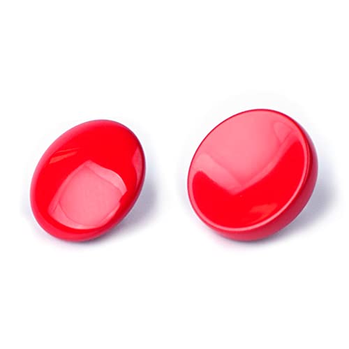 VKO Red Metal Soft Shutter Release Button,Delicate Camera Shutter Button 11mm Concave 10mm Convex Surface(2 Pack)
