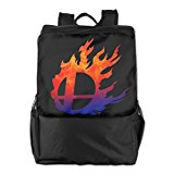 AIJFW Outdoor Travel Bag - Super Smash Bros Logo Unisex Backpack Daypack Bookbags Rucksack Shoulder Bag