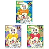UKG All-in-One Worksheets 260pages (English, Mathematics & General Knowledge/EVS Combo)