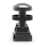 Lancher 60-Pack M6 x 16mm Screws and Cage Nuts for Server Rack Screws for Rack Shelf Cabinets Rack Mount 1U 2U 6U 12U M6 Rack Screw cage nut - Black
