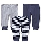 Moon and Back baby-girls Set of 3 Organic Pants
