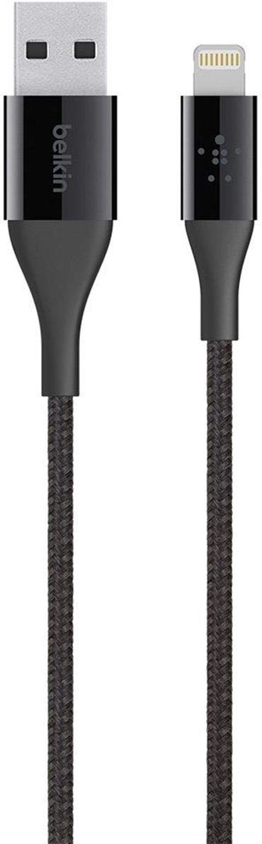 Belkin MIXIT DuraTek Lightning to USB Cable - MFi-Certified iPhone Charging Cable for iPhone XS, XS Max, XR, X, 8/8 Plus and more (4ft/1.2m), Black (F8J207BT04-BLK)