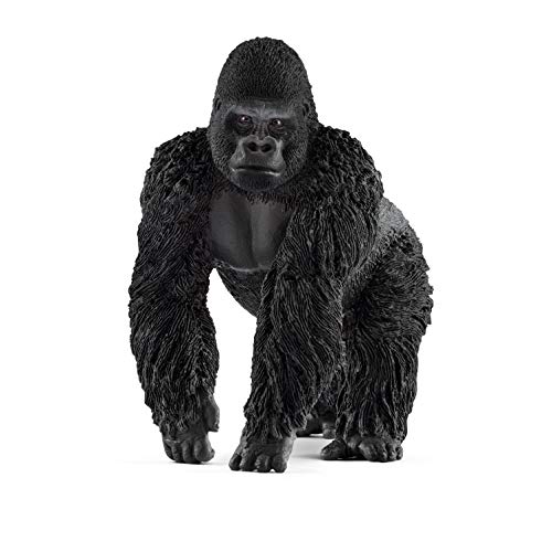 Book Cover Schleich Wild Life, Animal Figurine, Animal Toys for Boys and Girls 3-8 Years Old, Male Gorilla, Ages 3+