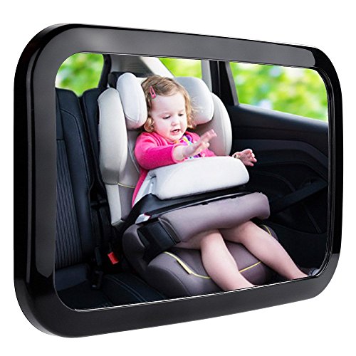 Zacro Baby Car Mirror, Shatter-Proof Acrylic Baby Mirror for Car, Rearview Baby Mirror-Easily to Observe The Baby's Every Move, Rear Facing Car Seat Mirror Safety and 360 Degree Adjustability