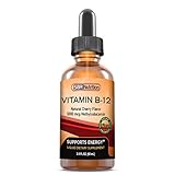 SBR Nutrition Vitamin B12 Sublingual Liquid Drops - Methylcobalamin, VIT B 12 Supports Energy, Max Absorption, 3000mcg Per Serving, 60 Servings, Non-GMO, Vegan Friendly, Manufactured in The USA