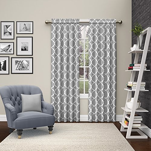 Book Cover PAIRS TO GO Vickery Modern Decorative Rod Pocket Window Curtains for Bedroom or Living Room (Double Panel), 28