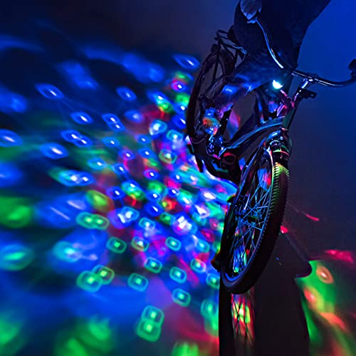 Book Cover Brightz CruzinBrightz Disco Party LED Bike Light, Red, Green, Blue Tri-Color - Blinking Swirling Patterns - Bicycle Light for Riding at Night - Mounts to Handlebar or Bike Frame - Fun Bike Accessories
