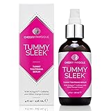 Tummy Sleek Stomach Firming Cream - Skin Tightening Serum for Belly - Helps to Improve the Appearance of Loose Skin and Cellulite on the Abdomen & Waist - Toning Body Lotion with Caffeine
