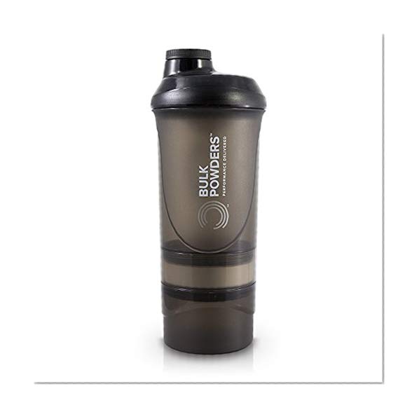 Shaker de 600 ml, couleur noire Bulk powders, série Pro