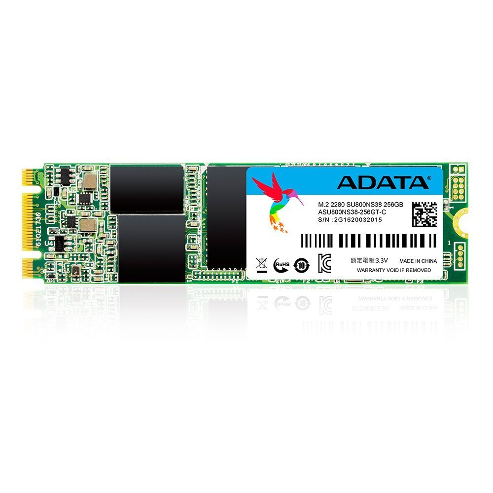 Book Cover ADATA SU800 256GB M.2 2280 SATA 3D NAND Internal SSD (ASU800NS38-256GT-C) 256 GB 3D TLC M.2