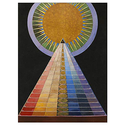 Wee Blue Coo Painting Hilma Af Klint 1907 Altarpiece No 1 Group Unframed Wall Art Print Poster Home Decor Premium