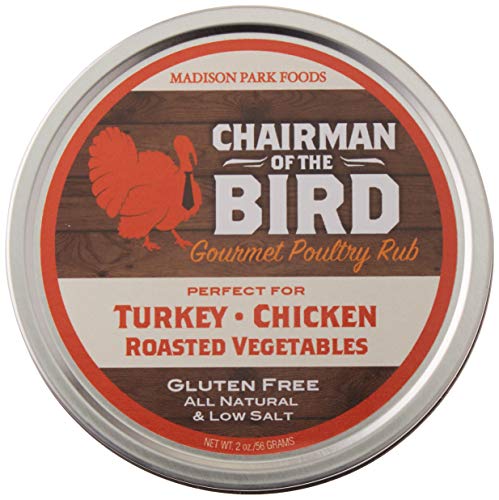 Book Cover Chairman of the Bird Holiday Classic Herb Seasoning Rub for Poultry and Prime Rib - Gluten Free, All Natural, No Salt and No MSG, 2oz