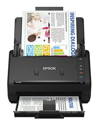 Book Cover Epson WorkForce ES-400 Color Duplex Document Scanner for PC and Mac, Auto Document Feeder (ADF)