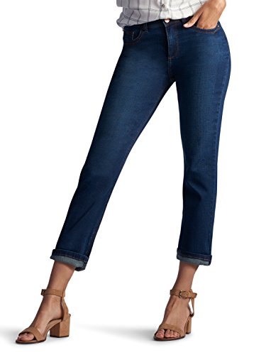 Lee Women's Petite Easy Fit Cameron Cuffed Capri Jean
