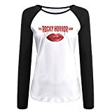 Creamfly Womens The Rocky Horror Picture Show Sexy Long Sleeve Raglan Baseball Tshirt L