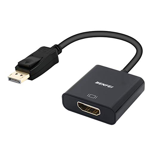 Active DisplayPort to HDMI Adapter, BENFEI 4K DisplayPort to HDMI Active Adapter Male to Female Gold-Plated Cord Supporting Eyefinity for Multi-Screen Gaming