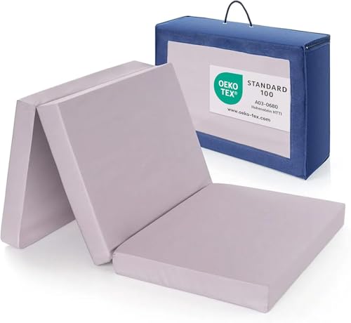 Matelas de voyage confort Matelas lit parapluie Alvi | 120 x 60 cm - Testé sans substances nocives selon Oeko-Tex ® Standard 100 avec noyau mousse confortable