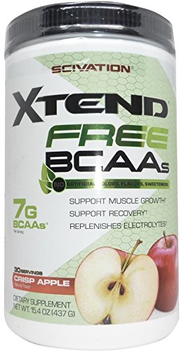 Scivation Xtend FREE BCAA Powder, Strawberry Kiwi, 30 Servings, No Artificial Colors, Flavors, or Sweeteners