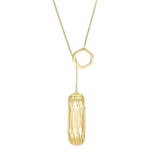 bayite Metal Pendant Compatible with Fitbit Flex 2 Only, Accessories Jewelry Necklace, Gold