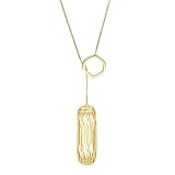 bayite Metal Pendant Compatible with Fitbit Flex 2 Only, Accessories Jewelry Necklace, Gold