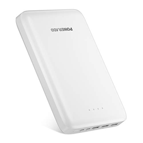 Book Cover POWERADD Pilot Pro3 (Dual Inputs, 3 Outputs) 30000mAh Portable Charger Compatible with iPhone XS/XR/X/8/8P, iPad, Samsung, LG, Nexus,Tablets and More