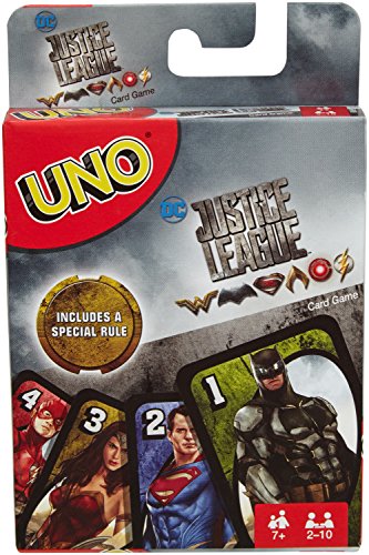 Mattel Games Uno Licensed Justice League Card Game