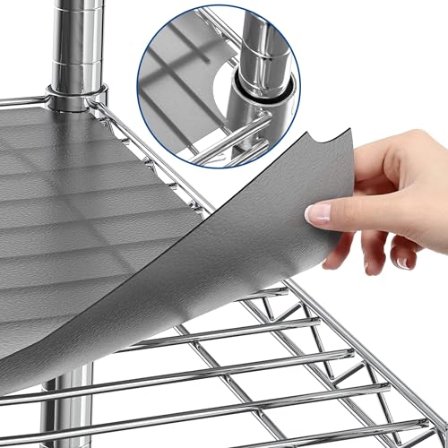 Shelf Liners for Wire Shelf Liner Set of 4 - Graphite (18-Inch-by-36-Inch)