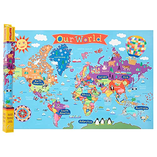Kid's World Wall Map