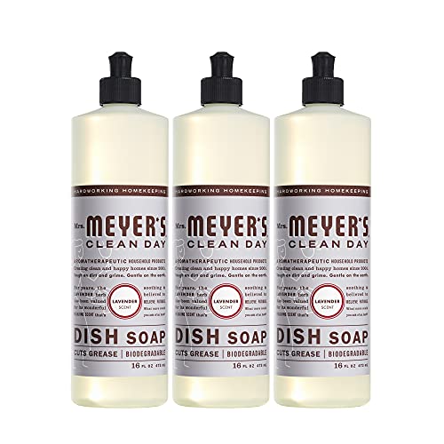 Book Cover Mrs. Meyer´s Clean Day Dish Soap, Lavender, 16 fl oz, 3 ct