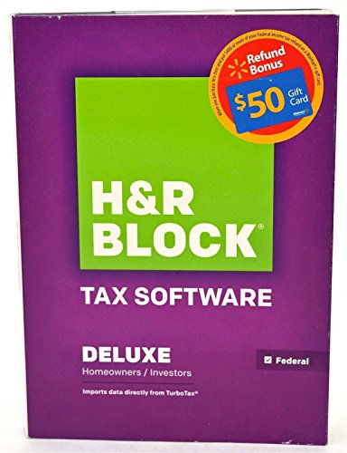 Book Cover H&R Block 2014 DELUXE Homeowner/Investor Tax Software FEDERAL ONLY