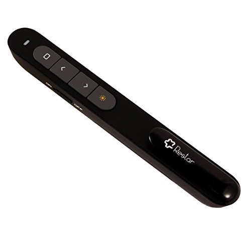 Présentateur Laser sans fil, Restar 2.4GHz Présentateur de Télécommande sans fil Pointeur cliquer Présenter Laser Flip Crayon Avec Clip [GRARANTIE DE VIE PERMANENTE]