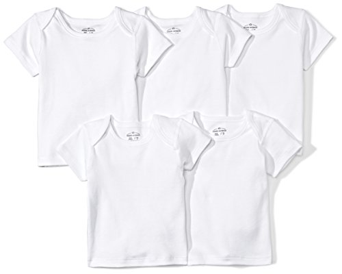 Moon and Back Baby Set of 5 Organic Crewneck Short-Sleeve Shirts