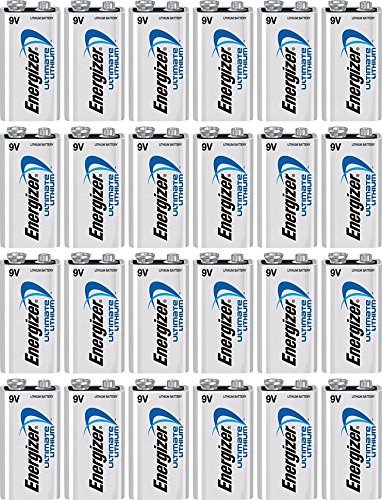 24 Energizer 9V 9 Volt Ultimate Lithium Batteries L522 Bulk